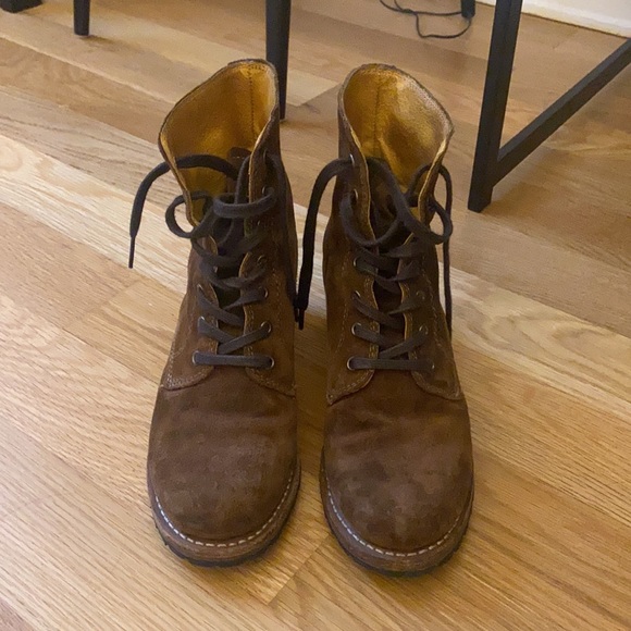 Frye lace up heeled boots - Picture 4 of 5
